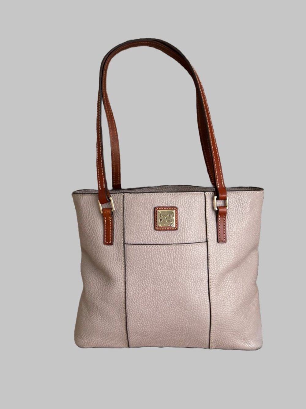 Dooney & Bourke Pebble Grain Small Lexington Handbag Taupe